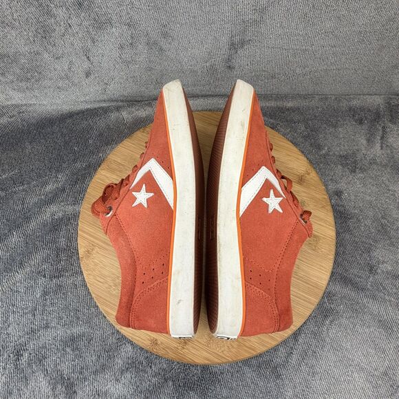 VTG Converse Cons Wells Ox Shoes Mens Size 9.5 Orange Suede Skate Sneakers main image 5